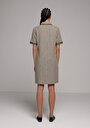 thumb-Afficher les détails de Robe Vert Regular Fit Manches Courtes Mini Verrouillage Femme