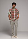 thumb-Afficher les détails de Pantalon Vert Straight Leg Medium Rise En Verrouillage Regular Fit Homme