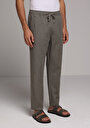 thumb-Afficher les détails de Pantalon Vert Straight Leg Medium Rise En Sergé Regular Fit Homme