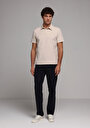 thumb-Afficher les détails de T-shirt Polo À Manches Courtes Beige Droit Regular Fit Homme
