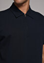 thumb-Afficher les détails de T-shirt Polo À Manches Courtes Marine Droit Comfort Fit Homme