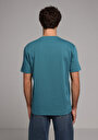 thumb-Afficher les détails de T-shirt À Manches Courtes Bleu Comfort Fit Droit Homme