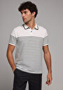 thumb-Afficher les détails de T-shirt Polo À Manches Courtes Blanc Droit Regular Fit Homme