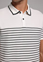 thumb-Afficher les détails de T-shirt Polo À Manches Courtes Blanc Droit Regular Fit Homme