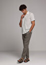 thumb-Afficher les détails de Chemise À Manches Courtes Vert Rayé Regular Fit Homme