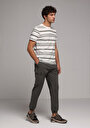 thumb-Afficher les détails de Pantalon Kaki Lastikli Medium Rise En Nylon Slim Fit Homme