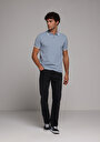 thumb-Afficher les détails de T-shirt Polo À Manches Courtes Bleu Droit Regular Fit Homme