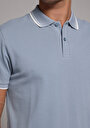 thumb-Afficher les détails de T-shirt Polo À Manches Courtes Bleu Droit Regular Fit Homme
