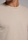 thumb-Afficher les détails de T-shirt À Manches Courtes Beige Regular Fit Droit Homme