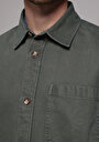 thumb-Afficher les détails de Surchemise  Kaki Oversize Fit Homme