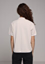 thumb-Afficher les détails de Beige Regular Fit  Brodé Pique Femme