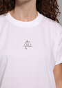 thumb-Afficher les détails de T-shirt À Manches Courtes Blanc Boxy Fit Imprimé Femme