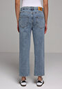 thumb-Afficher les détails de 884 Lauren Pantalon    En Jean Straight Fit Femme