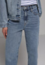 thumb-Afficher les détails de 884 Lauren Pantalon    En Jean Straight Fit Femme