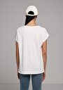 thumb-Afficher les détails de T-shirt À Manches Courtes Blanc Regular Fit Droit Femme