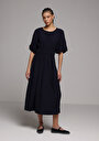 thumb-Afficher les détails de Robe Marine Regular Fit    Femme