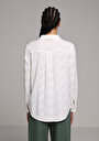 thumb-Afficher les détails de Chemise À Manches Longues Blanc Regular Fit Droit Mousseline Femme