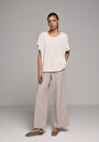 thumb-Afficher les détails de Tricoter Ecru Relaxed Fit  Femme