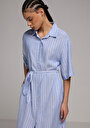 thumb-Afficher les détails de Robe Bleu Regular Fit    Femme