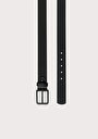thumb-Afficher les détails de Ceinture Noir Modern Fit Homme