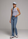 thumb-Afficher les détails de 792 Mila Pantalon    En Jean Regular Fit Femme
