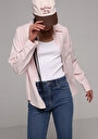 thumb-Afficher les détails de Chemise À Manches Longues Rose X Boyfriend Fit Droit Uni Femme