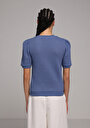 thumb-Afficher les détails de Tricoter Bleu Slim Fit  Femme