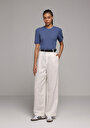 thumb-Afficher les détails de Tricoter Bleu Slim Fit  Femme