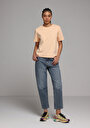 thumb-Afficher les détails de T-shirt À Manches Courtes Orange Boxy Fit Droit Femme