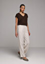 thumb-Afficher les détails de Blouse À Manches Courtes Marron Regular Fit Manches Courtes Femme