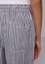 thumb-Afficher les détails de Pantalon Ecru Wide Leg High Rise En Uni Regular Fit Femme