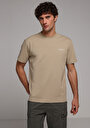 thumb-Afficher les détails de T-shirt À Manches Courtes Beige Comfort Fit Droit Homme