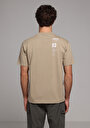 thumb-Afficher les détails de T-shirt À Manches Courtes Beige Comfort Fit Droit Homme