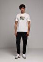 thumb-Afficher les détails de Pantalon Noir Lastikli Medium Rise En Nylon Slim Fit Homme
