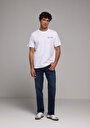 thumb-Afficher les détails de T-shirt À Manches Courtes Blanc Comfort Fit Droit Homme