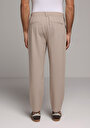 thumb-Afficher les détails de Pantalon Beige Straight Leg Medium Rise En Verrouillage Regular Fit Homme