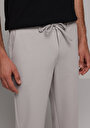 thumb-Afficher les détails de Pantalon Gris Straight Leg Medium Rise En Verrouillage Regular Fit Homme