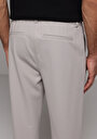 thumb-Afficher les détails de Pantalon Gris Straight Leg Medium Rise En Verrouillage Regular Fit Homme