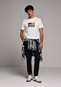 thumb-Afficher les détails de T-shirt À Manches Courtes Blanc Regular Fit Droit Homme