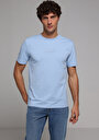 thumb-Afficher les détails de T-shirt À Manches Courtes Bleu Regular Fit Droit Homme