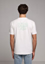 thumb-Afficher les détails de T-shirt À Manches Courtes Blanc Comfort Fit Droit Homme