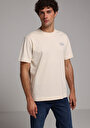 thumb-Afficher les détails de T-shirt À Manches Courtes Ecru Comfort Fit Droit Homme
