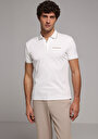thumb-Afficher les détails de T-shirt Polo À Manches Courtes Blanc Droit Slim Fit Homme