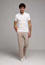 thumb-Afficher les détails de T-shirt Polo À Manches Courtes Blanc Droit Slim Fit Homme