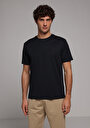 thumb-Afficher les détails de T-shirt À Manches Courtes Noir Regular Fit Droit Homme