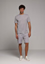 thumb-Afficher les détails de T-shirt À Manches Courtes Gris Regular Fit Droit Homme