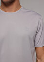 thumb-Afficher les détails de T-shirt À Manches Courtes Gris Regular Fit Droit Homme