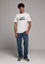 thumb-Afficher les détails de T-shirt À Manches Courtes Blanc Comfort Fit Droit Homme