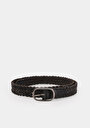 thumb-Afficher les détails de Ceinture Noir Modern Fit Femme