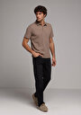 thumb-Afficher les détails de T-shirt Polo À Manches Courtes Marron Jakarli Regular Fit Homme